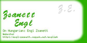 zsanett engl business card